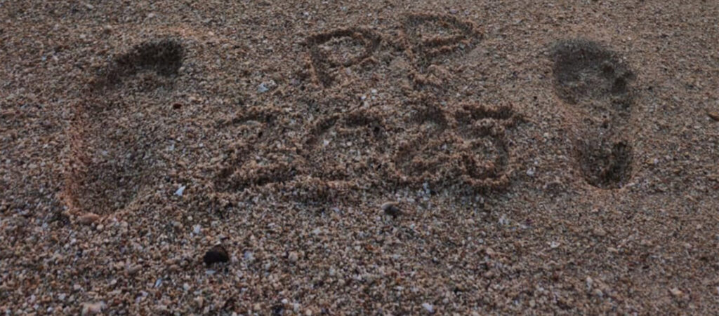 Wer wird das neue Prinzenpaar 2025? Die Spuren im Sand könnten einen Hinweis geben! Foto: Faschingsgilde Rosenheim